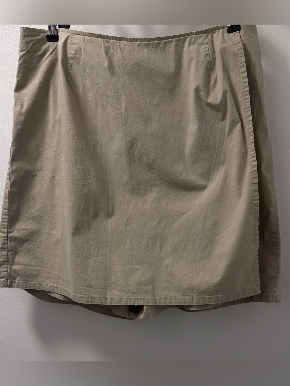 Lands’ End Khaki Wrap-Front Skort Size 18W